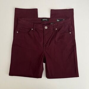 Buffalo‎ David Bitton Maroon Womens Straight Leg Pants, David Bitton Womens J17